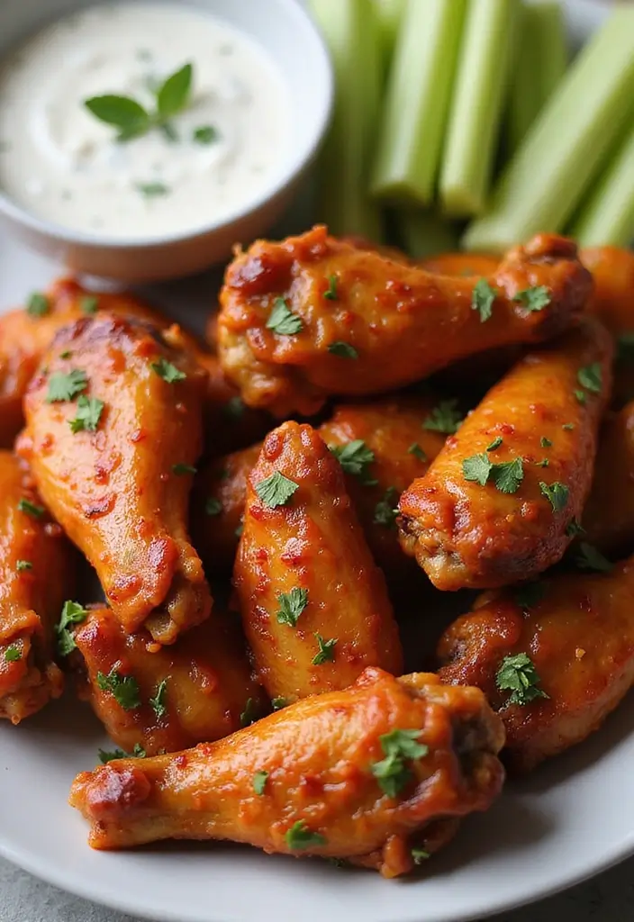 25 BBQ Chicken Wing Recipes That Deserve a Spot at Game Night - 11. BBQ Ranch Wings