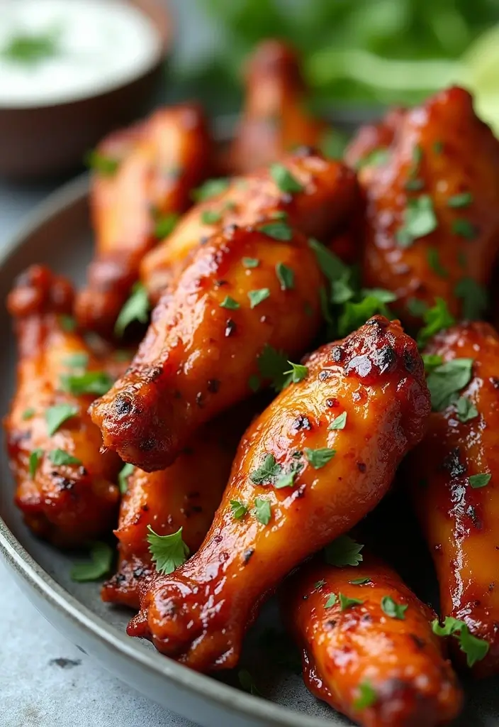 25 BBQ Chicken Wing Recipes That Deserve a Spot at Game Night - 15. Mediterranean BBQ Wings