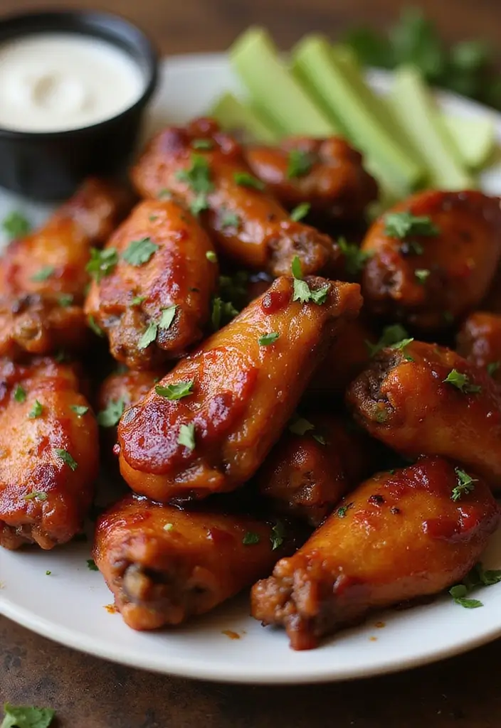 25 BBQ Chicken Wing Recipes That Deserve a Spot at Game Night - 19. Maple Chipotle BBQ Wings