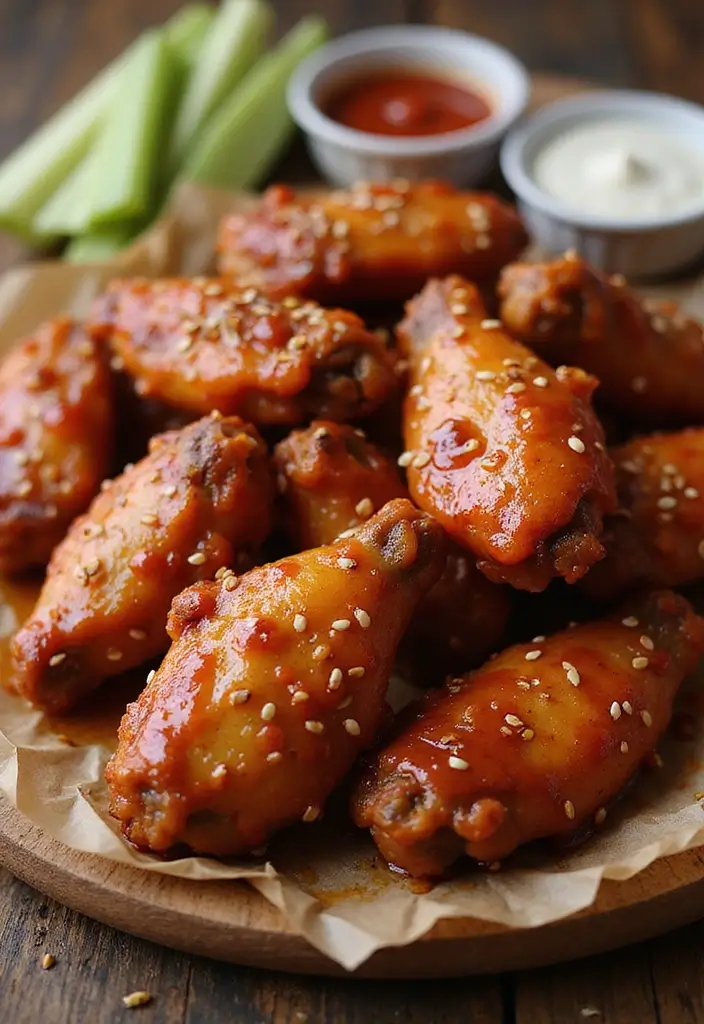 25 BBQ Chicken Wing Recipes That Deserve a Spot at Game Night - 2. Sweet and Spicy BBQ Wings