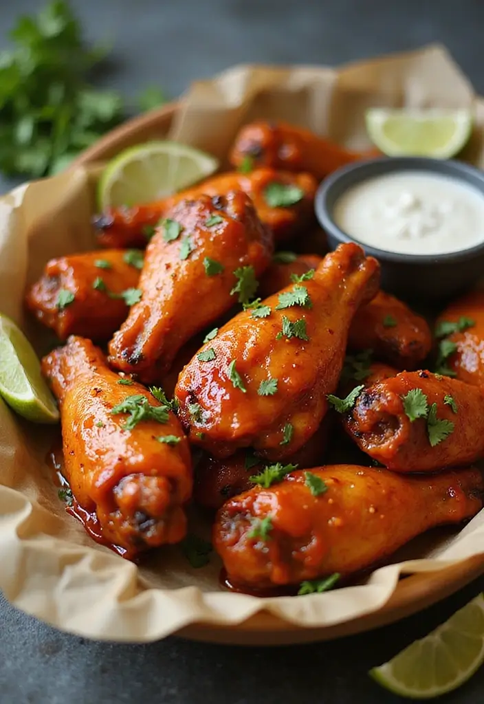 25 BBQ Chicken Wing Recipes That Deserve a Spot at Game Night - 20. Thai Sweet Chili BBQ Wings