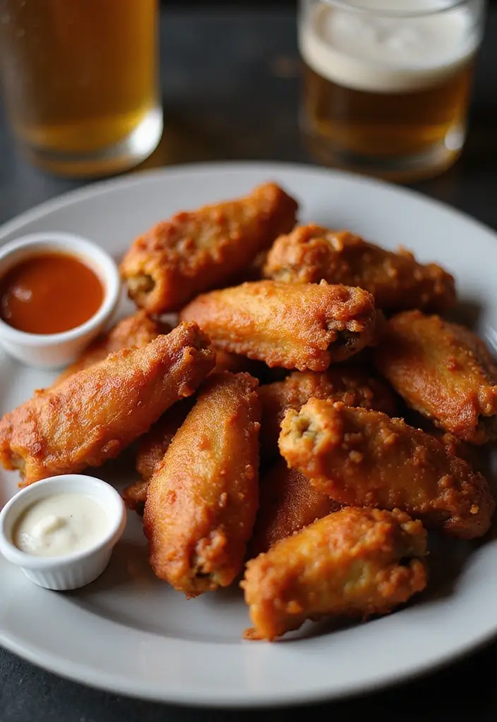 25 BBQ Chicken Wing Recipes That Deserve a Spot at Game Night - 23. Beer-Battered BBQ Wings