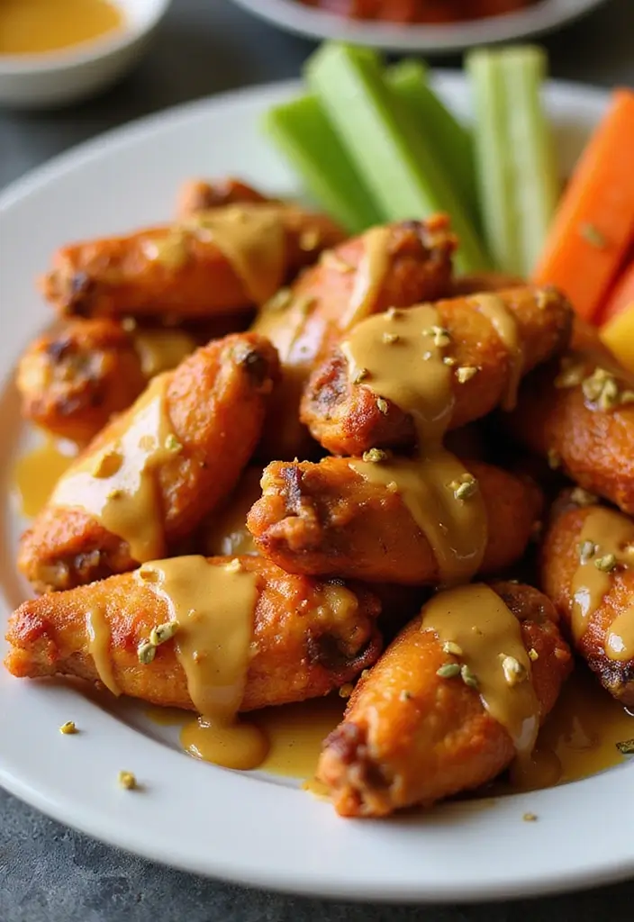 25 BBQ Chicken Wing Recipes That Deserve a Spot at Game Night - 4. Honey Mustard BBQ Wings