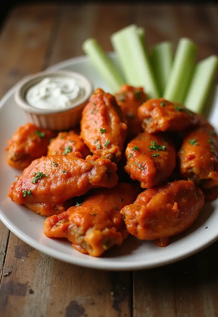 25 BBQ Chicken Wing Recipes That Deserve a Spot at Game Night - 9. Spicy BBQ Buffalo Wings