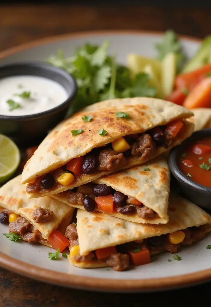 25 Cheesy Steak Quesadilla Recipes That Ooze with Goodness - 11. Southwest Steak Quesadilla