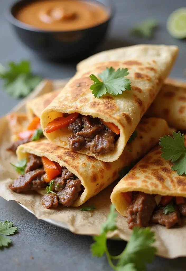 25 Cheesy Steak Quesadilla Recipes That Ooze with Goodness - 15. Thai Steak Quesadilla