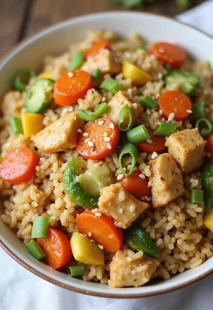 25 Honey Garlic Chicken Recipes Sweet Enough to Steal the Show - 11. Honey Garlic Chicken Fried Rice