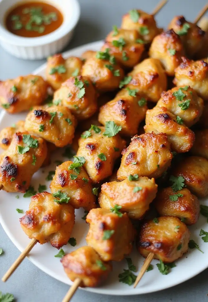 25 Honey Garlic Chicken Recipes Sweet Enough to Steal the Show - 4. Honey Garlic Chicken Skewers