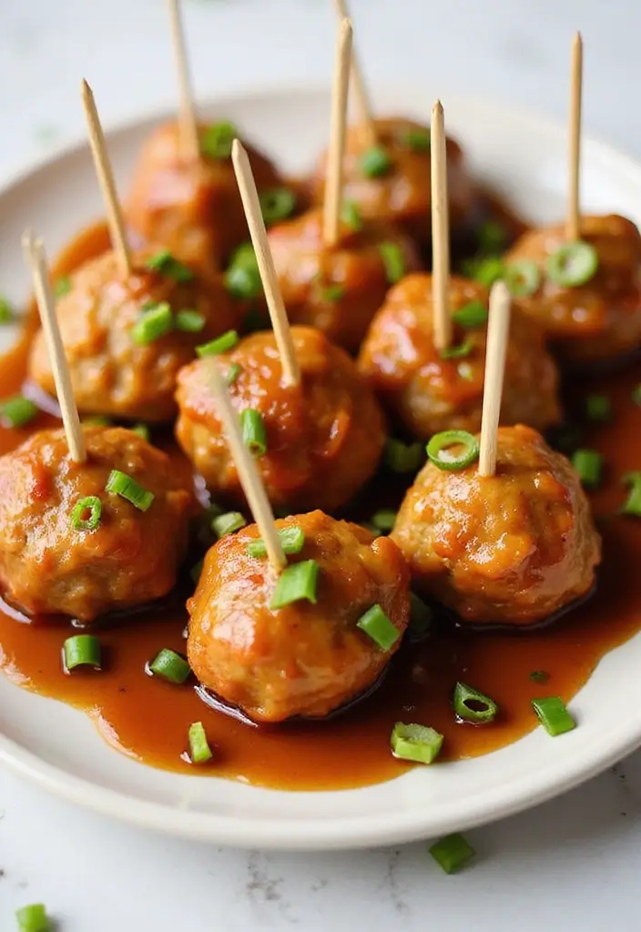 25 Honey Garlic Chicken Recipes Sweet Enough to Steal the Show - 9. Honey Garlic Chicken Meatballs