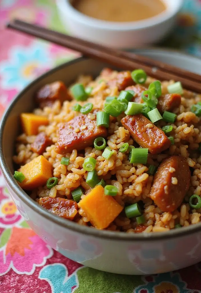 26 BBQ Pork Recipes That Keep Family Nights Exciting - 11. BBQ Pork Fried Rice