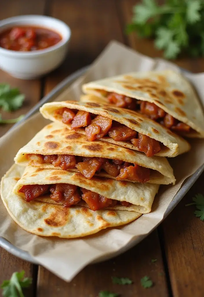 26 BBQ Pork Recipes That Keep Family Nights Exciting - 13. BBQ Pork Quesadillas