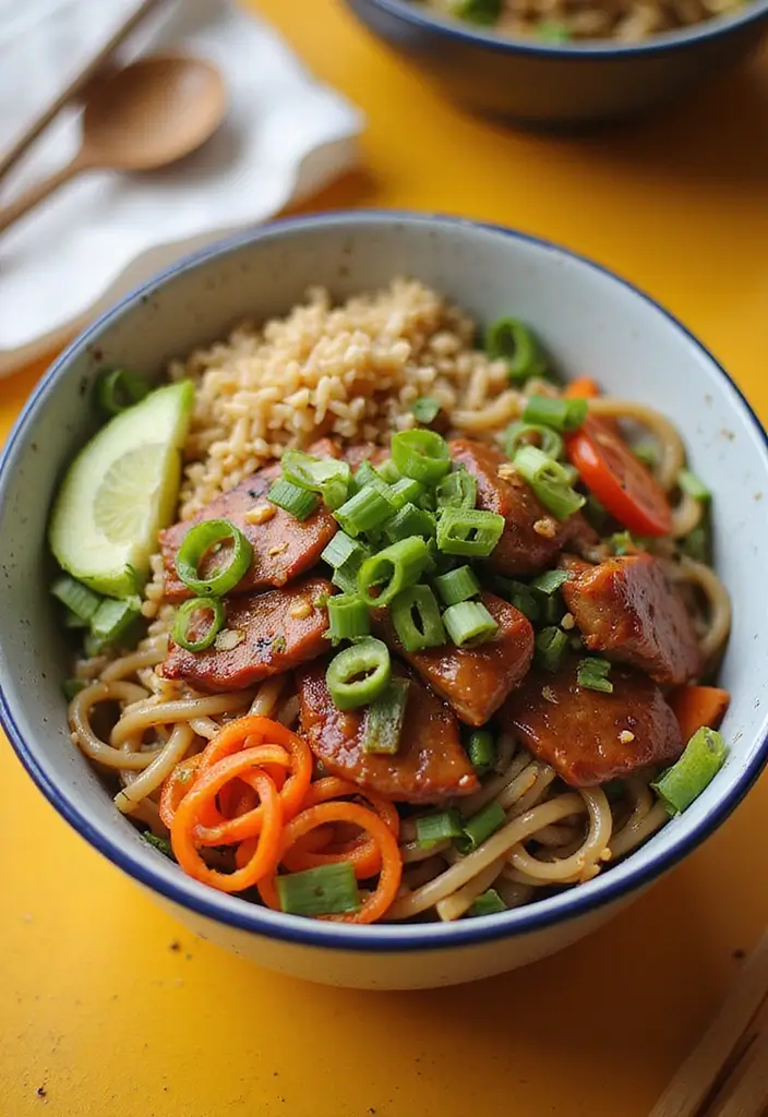 26 BBQ Pork Recipes That Keep Family Nights Exciting - 26. BBQ Pork Soba Noodle Salad
