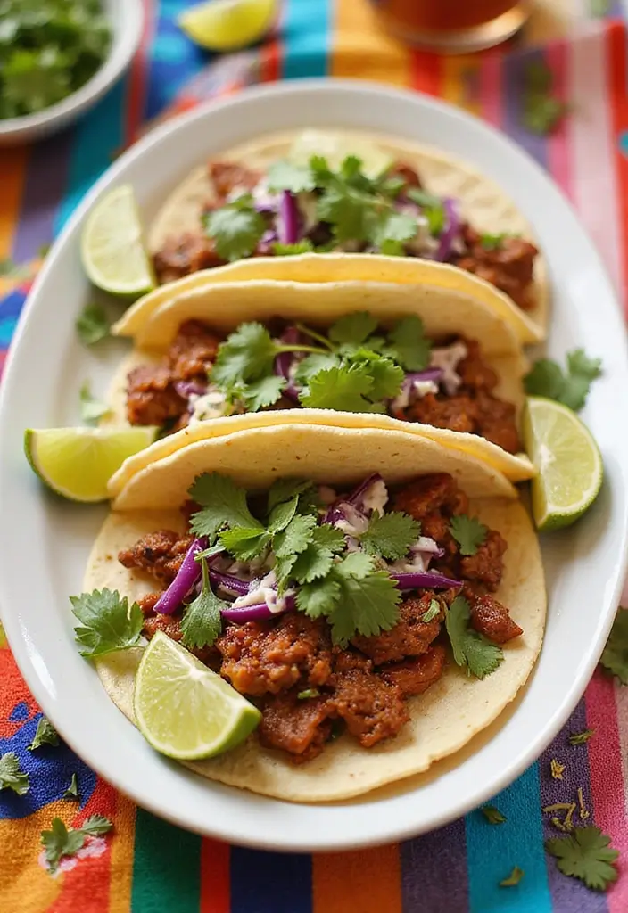 26 BBQ Pork Recipes That Keep Family Nights Exciting - 8. BBQ Pork Tacos with Cilantro Lime Slaw