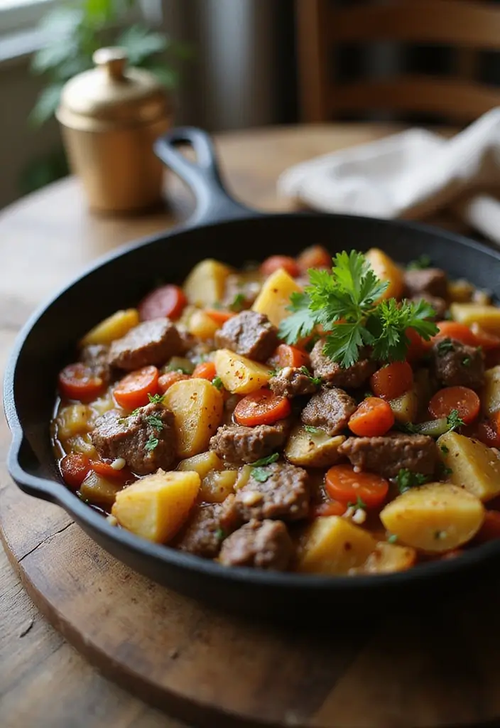 26 Beef Skillet Recipes That Nail Flavor Without Fuss - 25. Beef and Potato Skillet