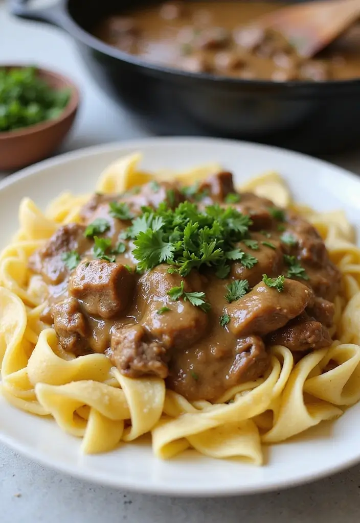 26 Beef Skillet Recipes That Nail Flavor Without Fuss - 6. Beef Stroganoff Skillet