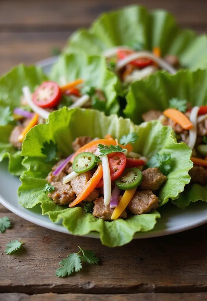 26 Ground Pork Recipes That Turn Simple Into Spectacular - 14. Pork Lettuce Wraps