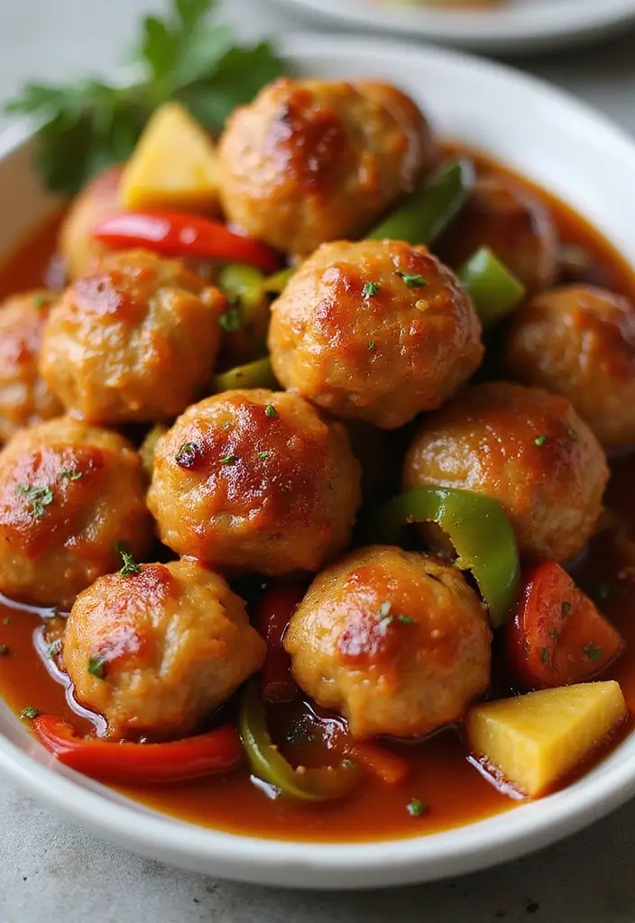 26 Ground Pork Recipes That Turn Simple Into Spectacular - 6. Sweet & Sour Pork Meatballs