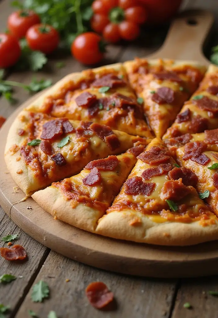 27 BBQ Chicken Pizza Recipes That Taste Like Pure Weekend - 14. BBQ Chicken Pizza with Bacon