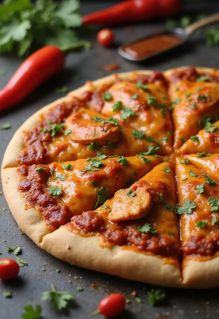 27 BBQ Chicken Pizza Recipes That Taste Like Pure Weekend - 15. BBQ Chicken Pizza with Buffalo Sauce