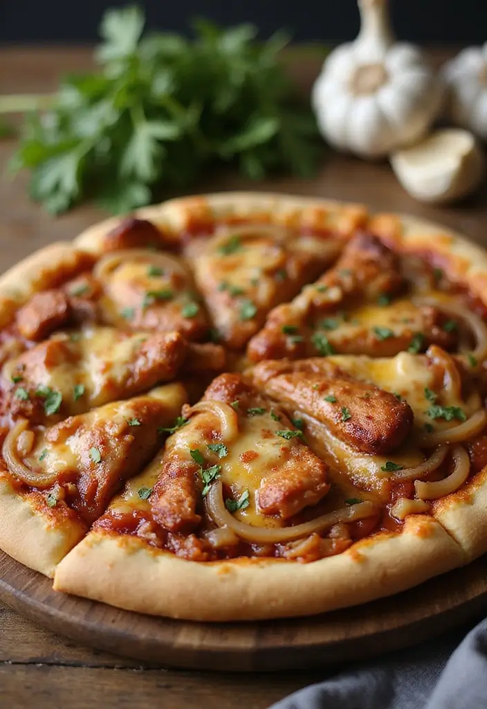27 BBQ Chicken Pizza Recipes That Taste Like Pure Weekend - 16. BBQ Chicken Pizza with Caramelized Onions