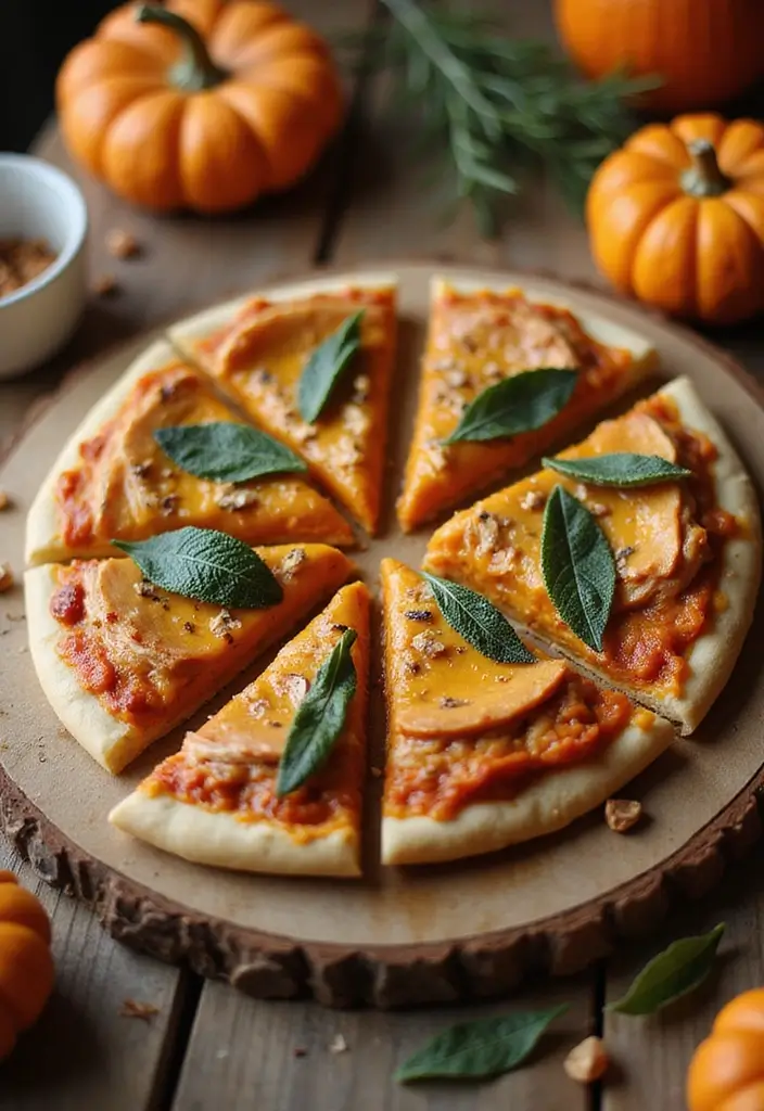 27 BBQ Chicken Pizza Recipes That Taste Like Pure Weekend - 27. BBQ Chicken Pizza with Pumpkin and Sage