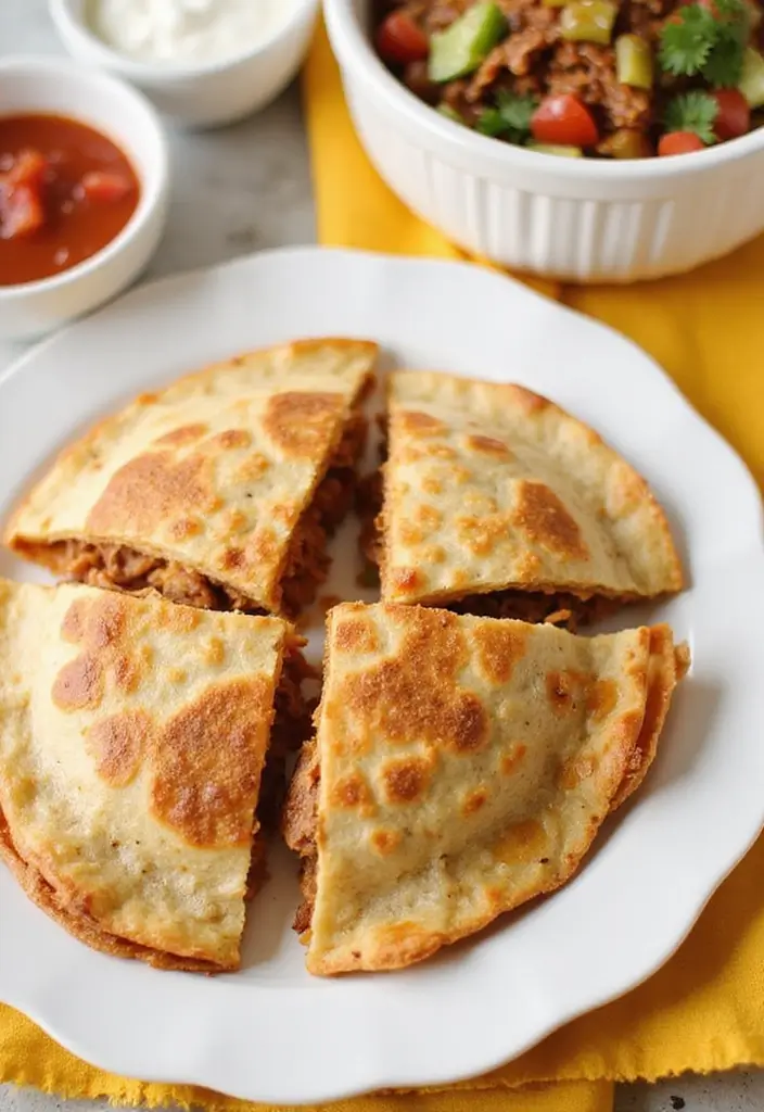 27 BBQ Pulled Beef Recipes That Reinvent Sandwich Night - 14. BBQ Pulled Beef Quesadillas