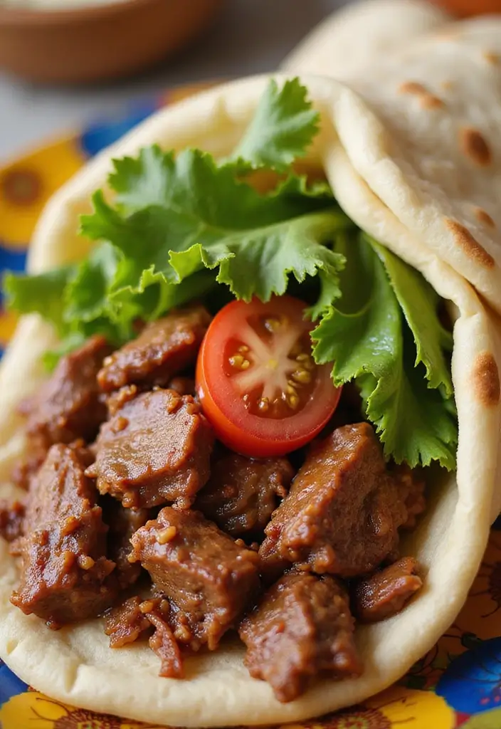 27 BBQ Pulled Beef Recipes That Reinvent Sandwich Night - 18. BBQ Pulled Beef Gyros