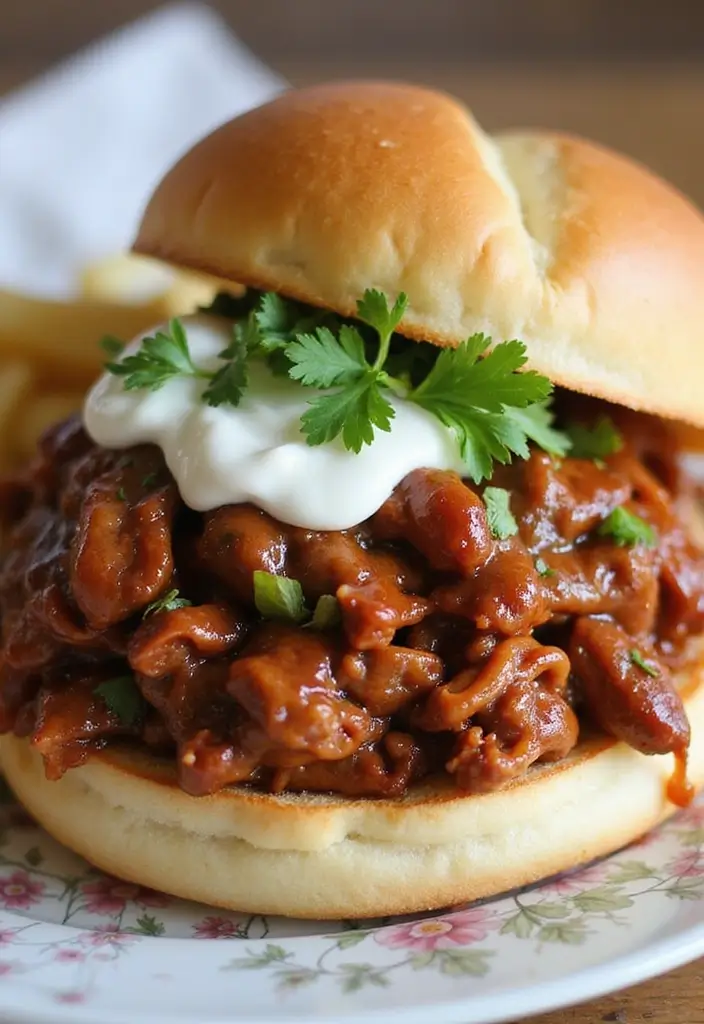 27 BBQ Pulled Beef Recipes That Reinvent Sandwich Night - 20. BBQ Pulled Beef with Garlic Aioli