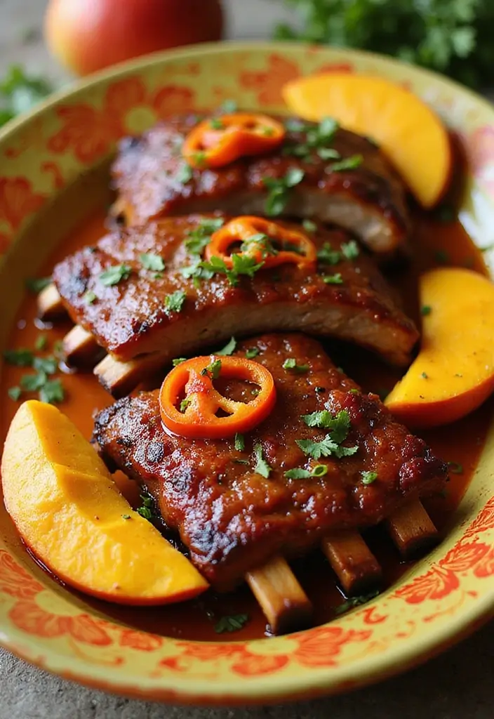 27 Juicy Baby Back Rib Recipes That Drip With Flavor - 12. Mango Habanero Ribs