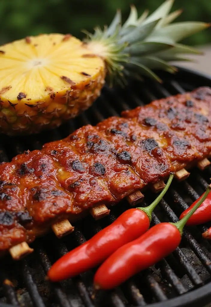 27 Juicy Baby Back Rib Recipes That Drip With Flavor - 17. Spicy BBQ Pineapple Ribs