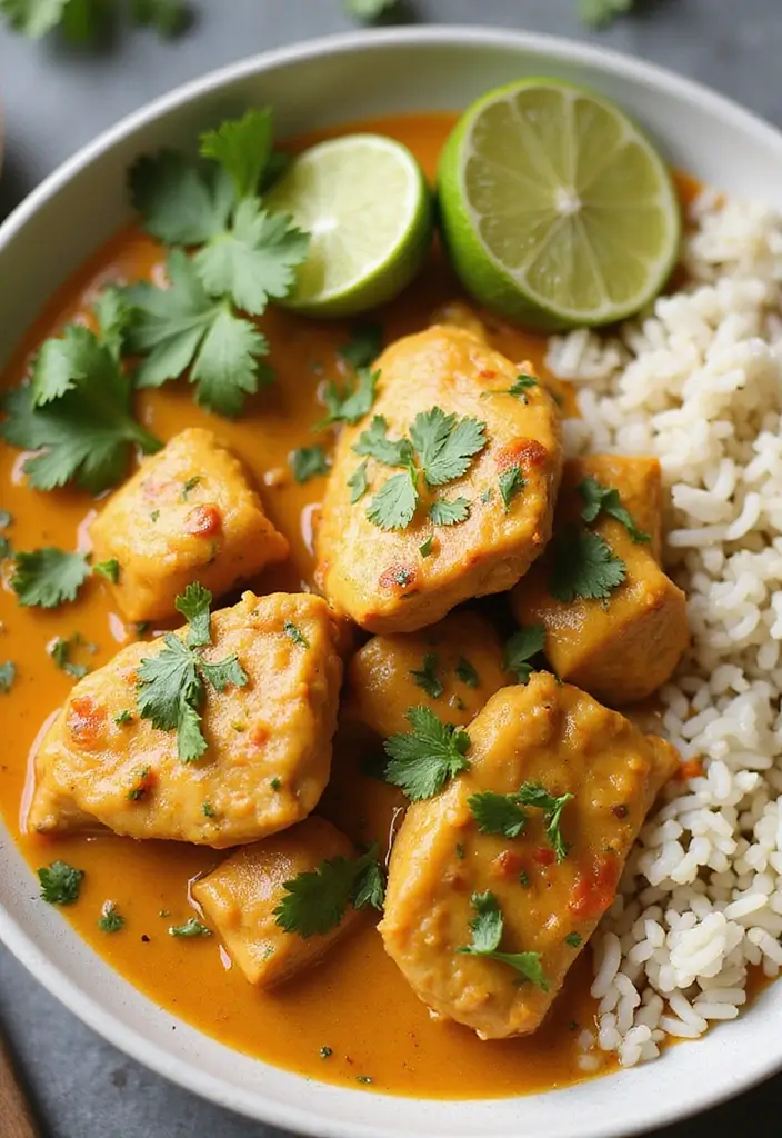 27 Juicy Chicken Thigh Recipes That Never Fail at Dinner - 12. Coconut Curry Chicken Thighs