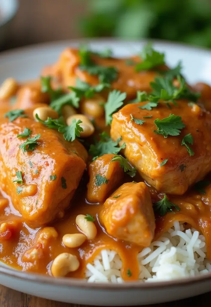27 Juicy Chicken Thigh Recipes That Never Fail at Dinner - 18. Thai Peanut Chicken Thighs