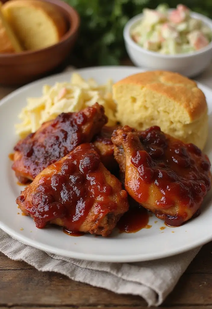 27 Juicy Chicken Thigh Recipes That Never Fail at Dinner - 3. Spicy BBQ Chicken Thighs