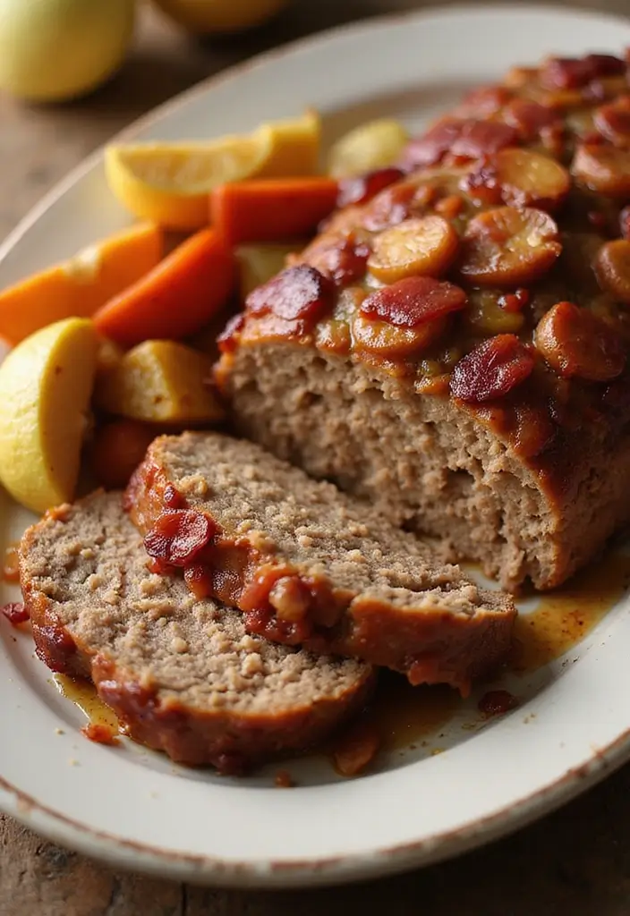 27 Juicy Meatloaf Recipes That Taste Like Home - 15. Meatloaf with Apples and Bacon