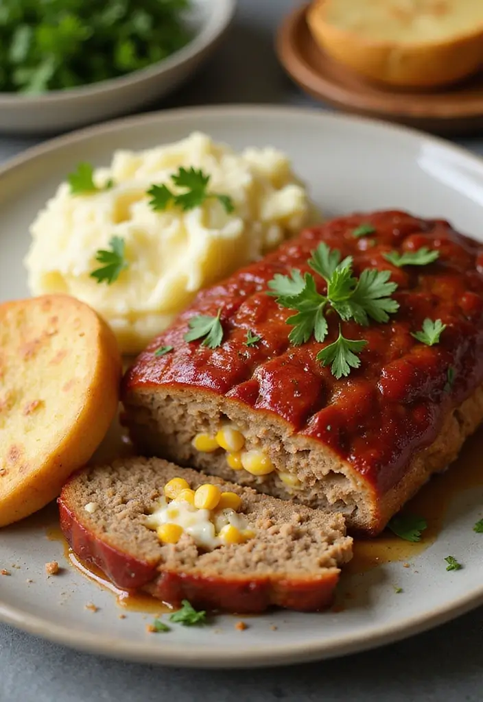 27 Juicy Meatloaf Recipes That Taste Like Home - 19. Meatloaf with Corn and Cheese