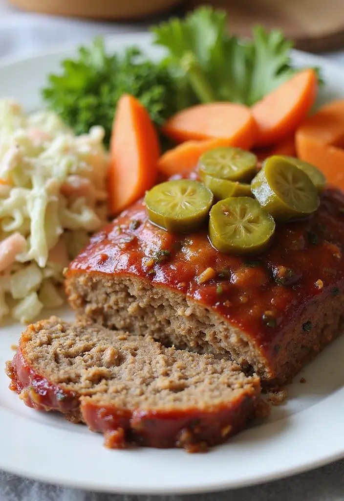 27 Juicy Meatloaf Recipes That Taste Like Home - 20. Meatloaf with Dill Pickles
