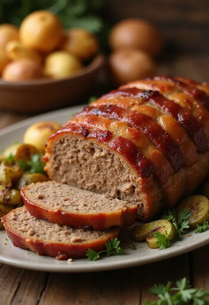 27 Juicy Meatloaf Recipes That Taste Like Home - 22. Meatloaf with Bacon-Wrapped Exterior