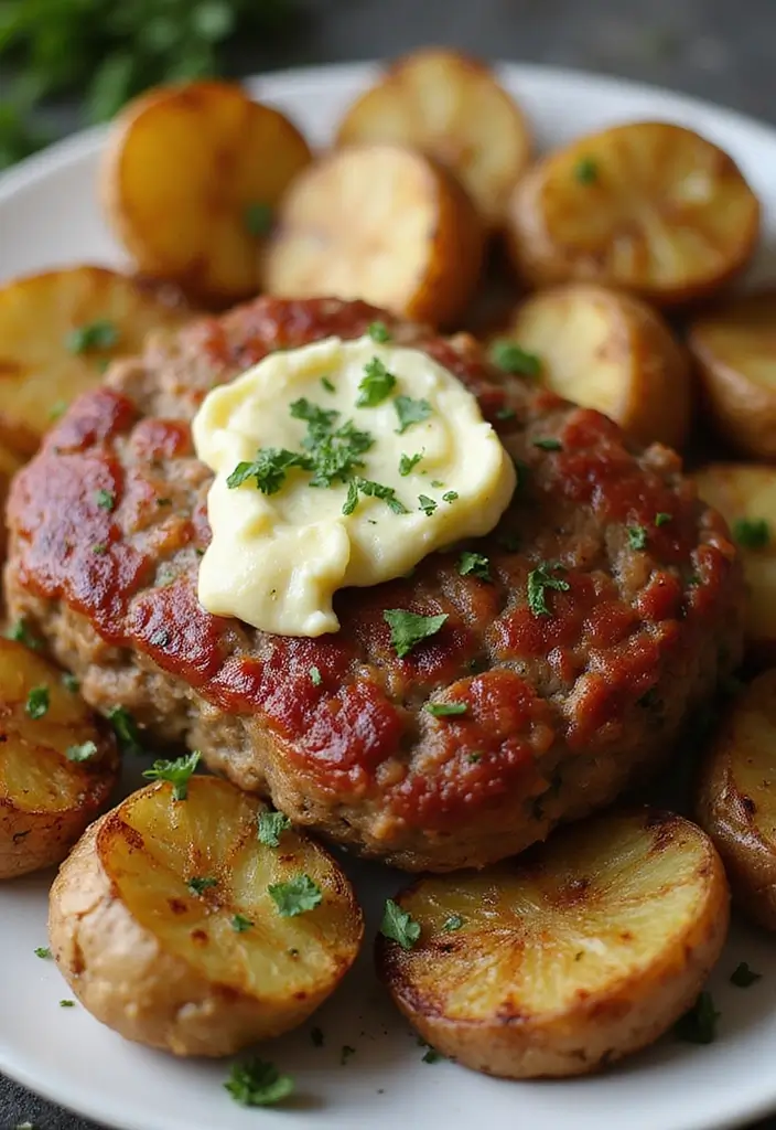 27 Juicy Meatloaf Recipes That Taste Like Home - 27. Meatloaf with Garlic and Herb Butter