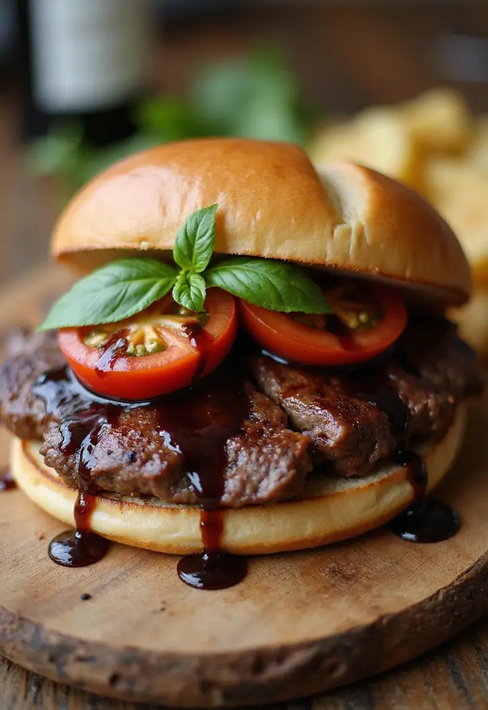 27 Ribeye Steak Sandwiches That Redefine Comfort Food - 18. Ribeye Steak Sandwich with Tomato and Basil