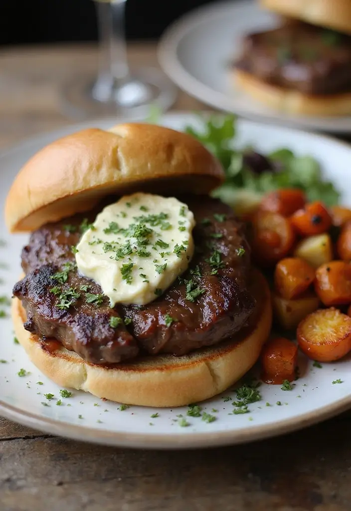 27 Ribeye Steak Sandwiches That Redefine Comfort Food - 27. Ribeye Steak Sandwich with Garlic and Herb Butter