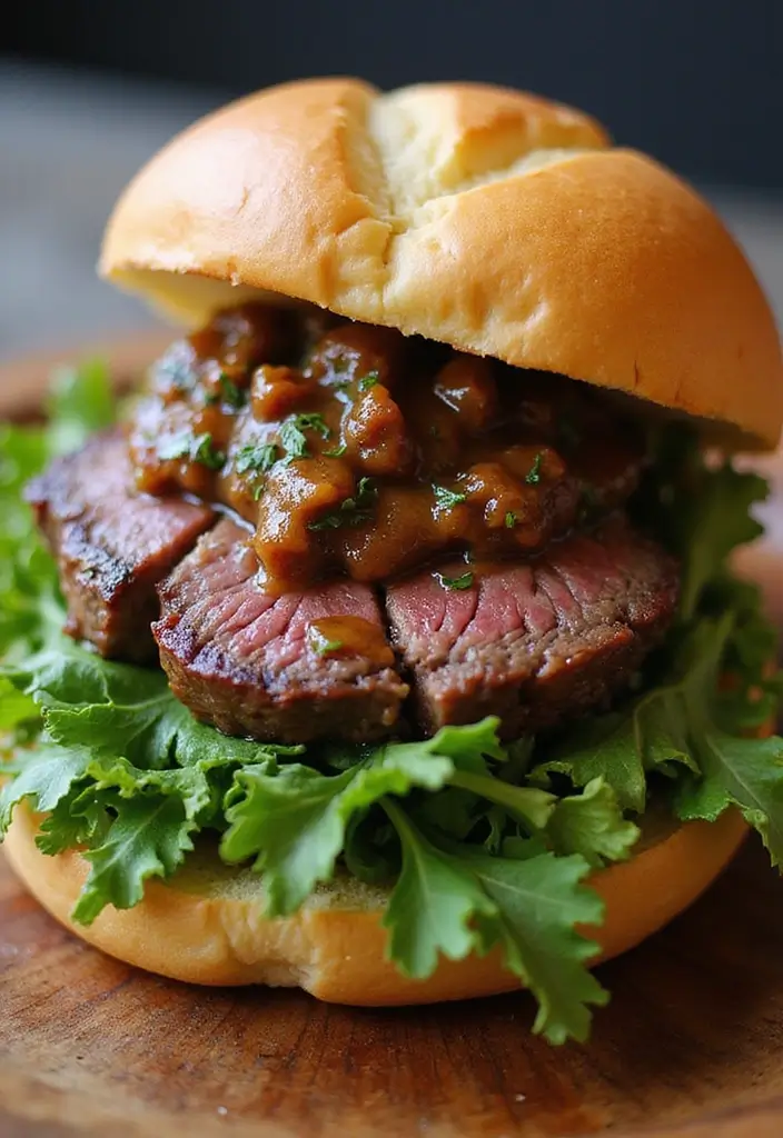 27 Ribeye Steak Sandwiches That Redefine Comfort Food - 6. Ribeye Steak Sandwich with Chimichurri Sauce