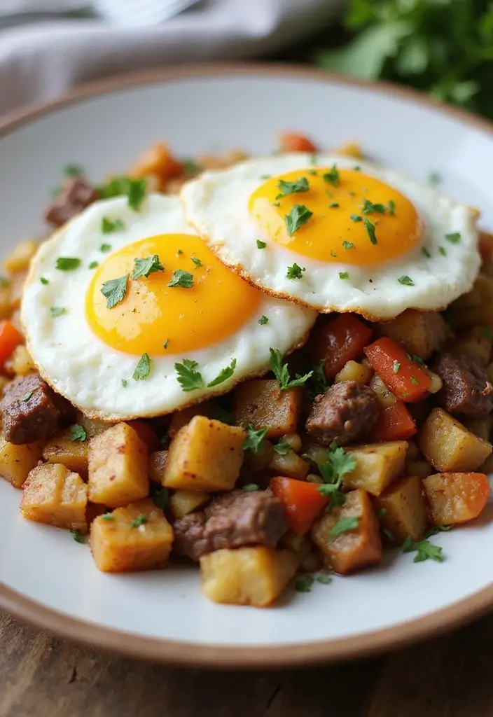 27 Smoked Brisket Recipes That Define BBQ Perfection - 14. Brisket and Potato Hash