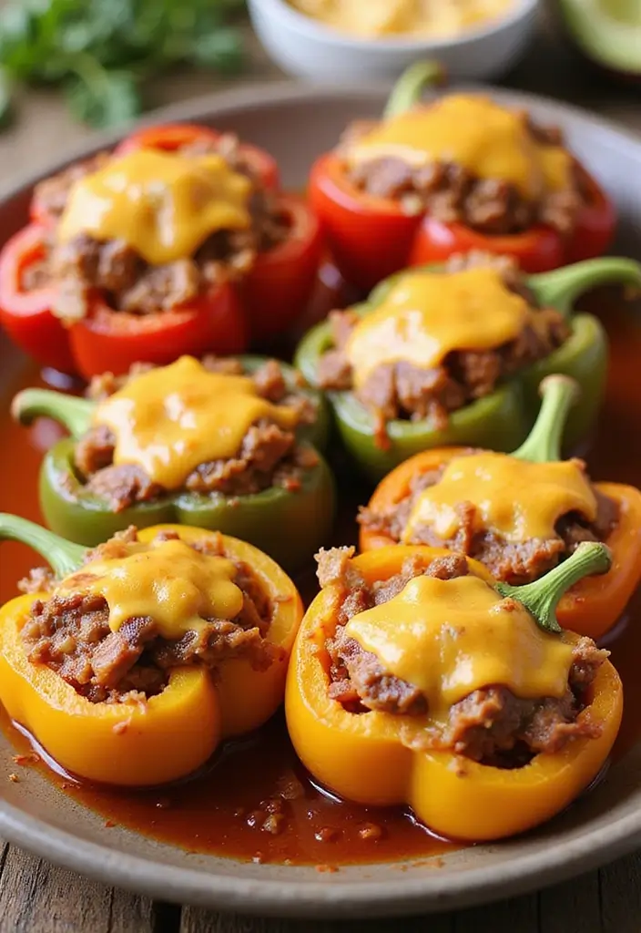 27 Smoked Brisket Recipes That Define BBQ Perfection - 18. Brisket Stuffed Peppers