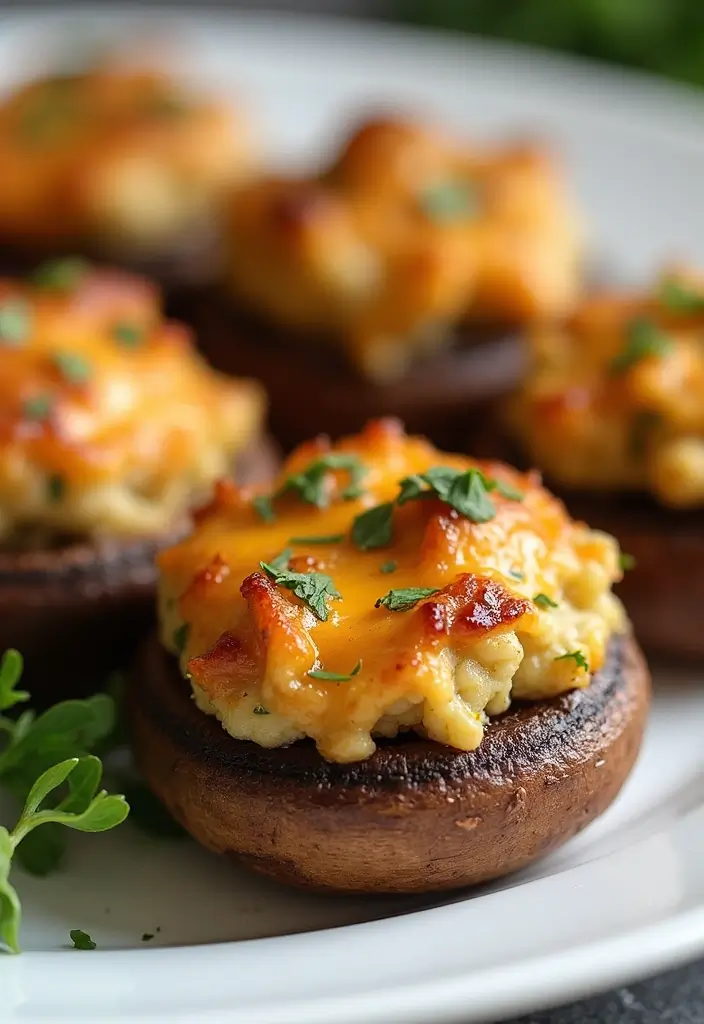 27 Smoked Brisket Recipes That Define BBQ Perfection - 21. Brisket and Cheese Stuffed Mushrooms