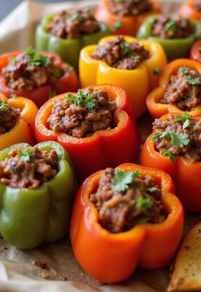 28 BBQ Brisket Recipes That Guests Will Never Forget - 13. BBQ Brisket Stuffed Peppers