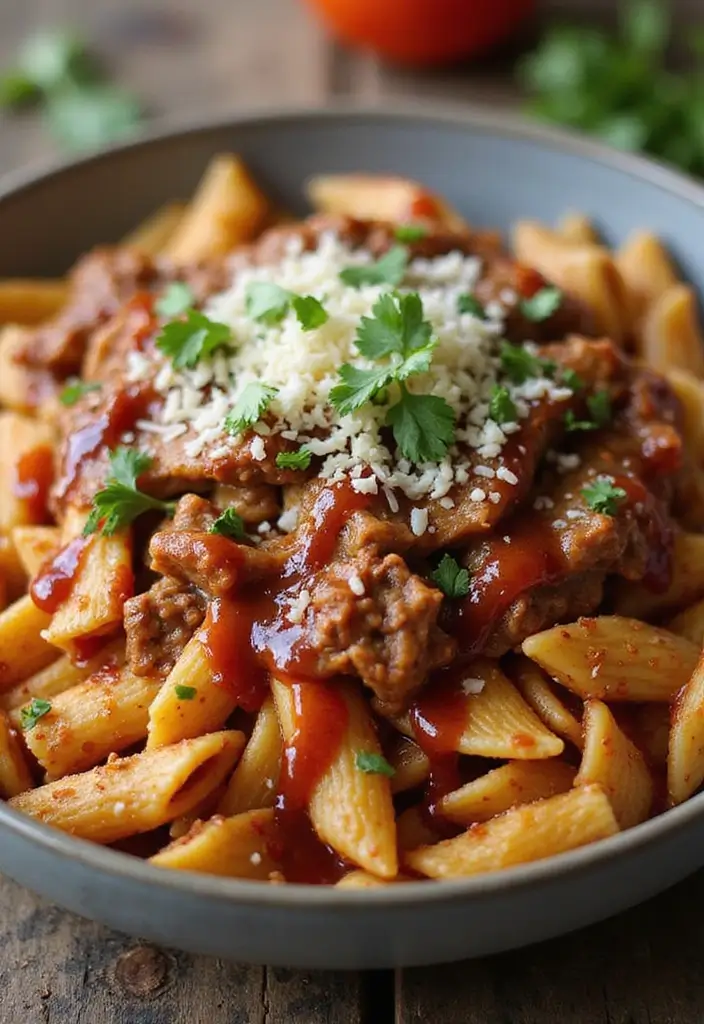 28 BBQ Brisket Recipes That Guests Will Never Forget - 17. BBQ Brisket Pasta