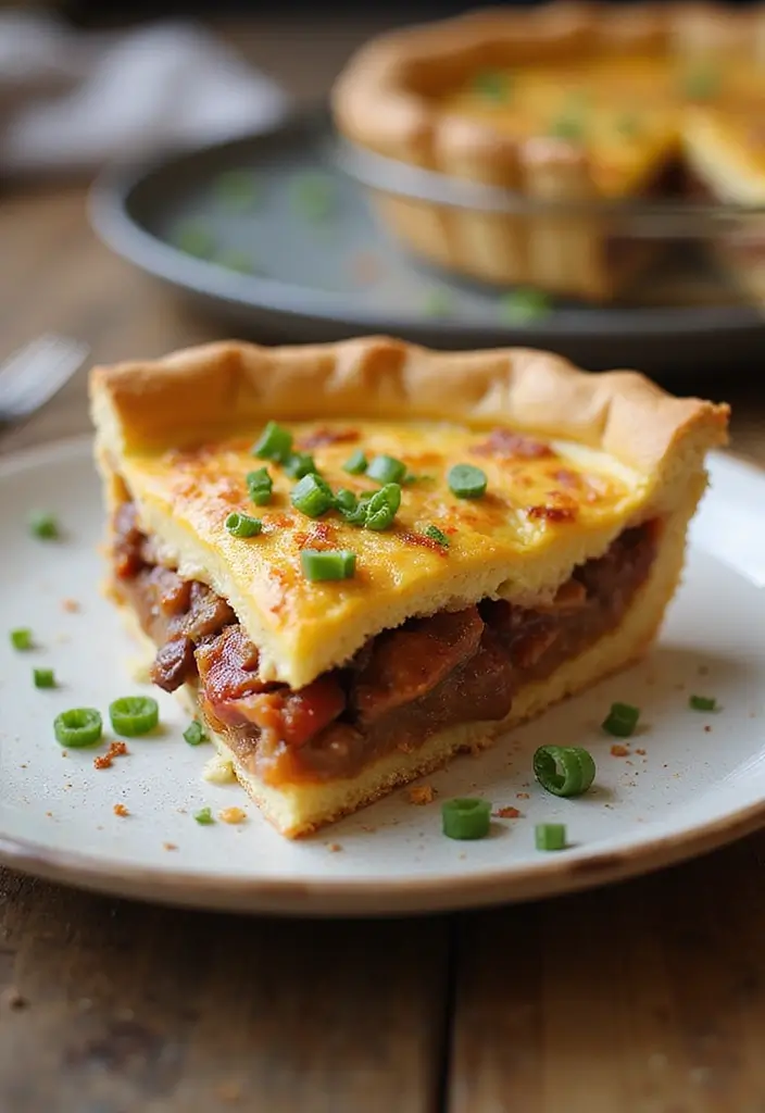 28 BBQ Brisket Recipes That Guests Will Never Forget - 27. BBQ Brisket Quiche