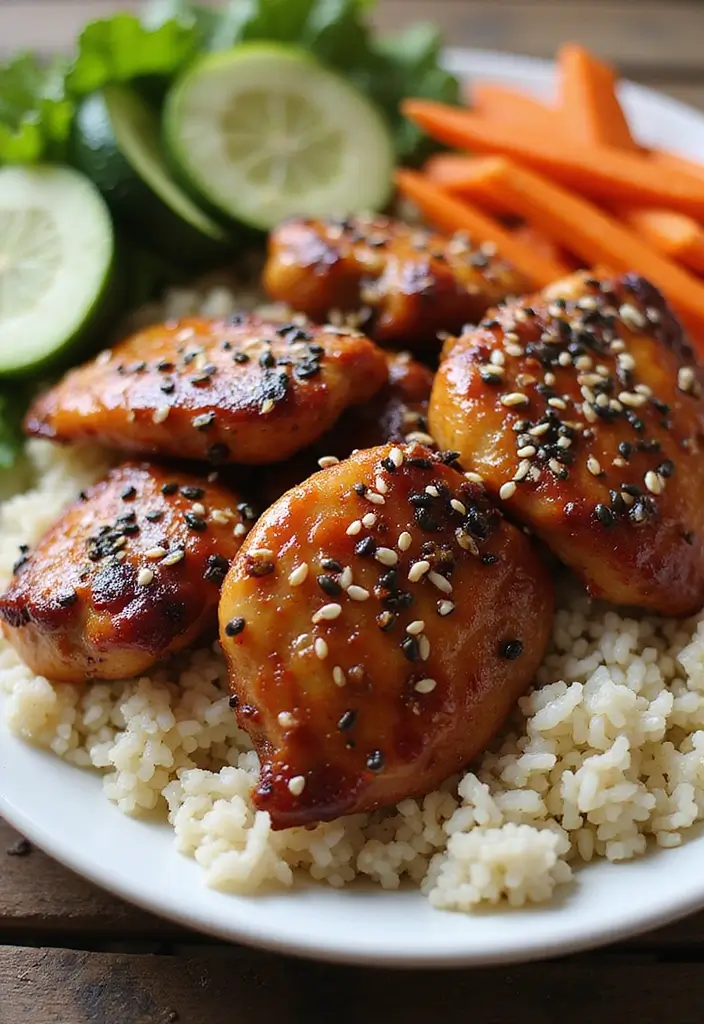 28 BBQ Chicken Thigh Recipes That Taste Like Pure Grill Magic - 22. BBQ Sesame Chicken Thighs