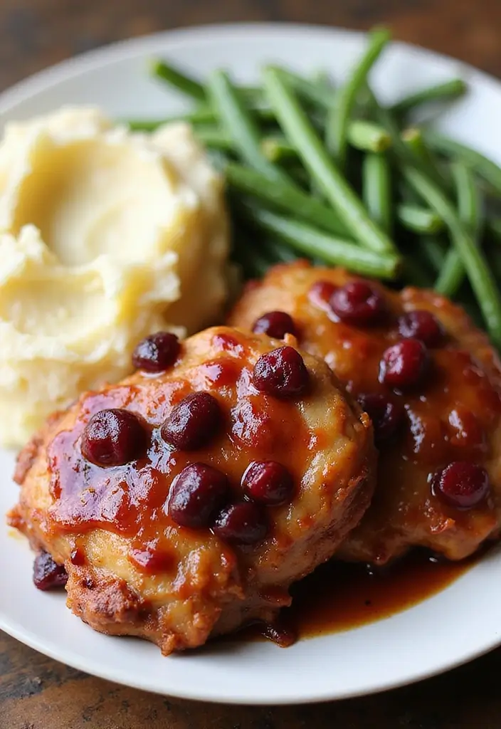 28 BBQ Chicken Thigh Recipes That Taste Like Pure Grill Magic - 28. BBQ Cranberry Chicken Thighs