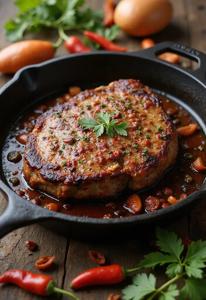 28 Cast Iron Steak Recipes That Deliver Perfect Sear Every Time - 10. Spicy Cajun Steak